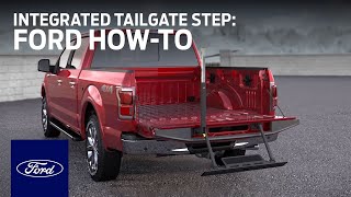 Integrated Tailgate Step  Ford HowTo  Ford [upl. by Leahey]