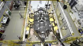 Timelapse The Assembly of the James Webb Space Telescope Primary Mirror [upl. by Artair]