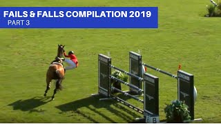 Show Jumping  Fails amp Falls Compilation 2019 Part 3 [upl. by Neerehs]