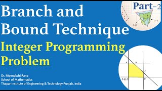 Integer Programming Problem Part2 Branch and Bound Technique to Solve IPP [upl. by Yer85]