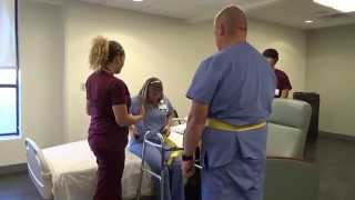 Physical Therapy Transfer Training  How To Transfer From Wheelchair To Bed [upl. by Trilbi483]