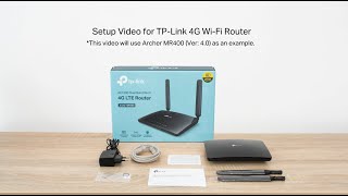 How to Set up TPLink 4G WiFi Router [upl. by Beatrice]