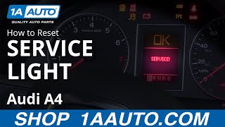 How to Reset Service Light 0409 Audi A4 [upl. by Letsyrk803]