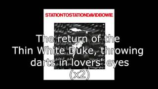 Station to Station  David Bowie  Lyrics [upl. by Thurston]