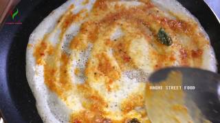 How to Make ERRA KARAM DOSA Recipe  Very Spicy BREAKFAST Kadapa Karam Dose  STREET FOOD 😋💯💲🇮🇳 [upl. by Llerdnad35]