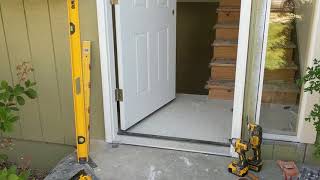 Jeld Wen Front Door Installation  Really crappy products and craftsmanship PART 1 [upl. by Warga432]