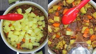 CARNE MOÍDA COM BATATA IMPERDÍVEL E SUPER FÁCIL😋❤ [upl. by Romain]