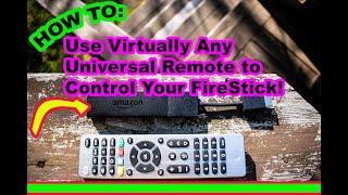 How to Program Any Universal Remote to Work With Amazon FIRE TV Stick [upl. by Dlawso]