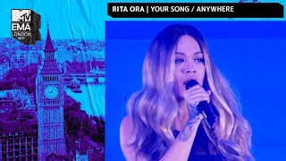 Rita Ora Performs Your Song amp Anywhere Medley  MTV EMAs 2017  Live Performance  MTV Music [upl. by Aled]