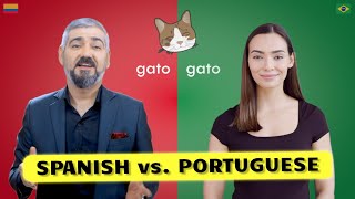 Spanish vs Portuguese  How Similar Are Spanish and Portuguese Words [upl. by Orthman]