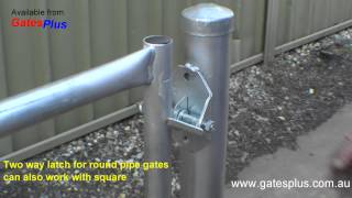 Gate Latch 2 way for round pipe and square [upl. by Ho]