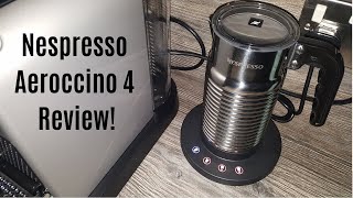 Nespresso Aeroccino 4 Milk Frother Review  Worth upgrading from the Aeroccino 3 [upl. by Pelson]