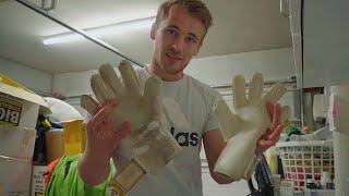 How To Clean Your Goalkeeper Gloves  Keeping Goals  S2Ep41 [upl. by Aicnilav787]