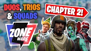 NEW Duos Trios amp Squads Zone Wars Map Code Fortnite Chapter 2 Season 2 [upl. by Davita277]