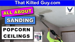 Popcorn Ceiling Removal by Sanding DOESNT ALWAYS WORK [upl. by Nelleeus673]