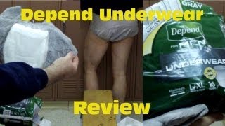 depend underwear adult diaper review [upl. by Dawaj]