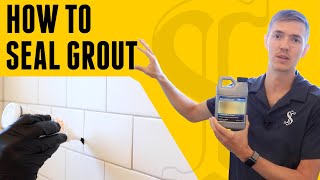 How To Seal Grout  DIY for Beginners [upl. by Enifesoj]