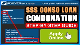 HOW TO APPLY CONDONATION IN SSS ONLINE [upl. by Mathre]