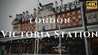 London Victoria Station Walk Through England 4K [upl. by Aderf]