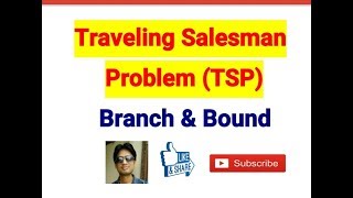 Traveling Salesman Problem TSP using Branch and Bound [upl. by Rabassa57]