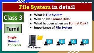 3 File System in detail in Tamil  Huzefa [upl. by Eetse]