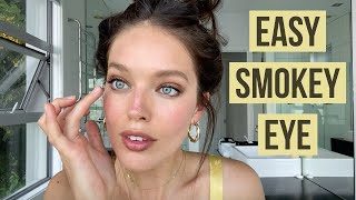 Natural  Easy Brown Smokey Eye Makeup Tutorial  Emily DiDonato [upl. by Adnoved]