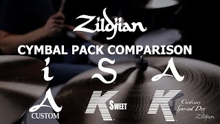 Zildjian Cymbal Pack Comparison [upl. by Kenay823]