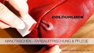 HANDTASCHEN LEDERPFLEGE Anleitung  COLOURLOCK [upl. by Ulda797]