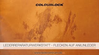 LEDERREPARATURWERKSTATT – FLECKEN AUF ANILINLEDER  COLOURLOCK [upl. by Cheyne940]