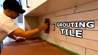 How to Grout Tile Backsplash [upl. by Aina196]