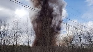 On camera Massive explosion rocks Maine paper mill [upl. by Hpsoj490]