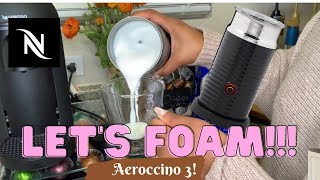 How To Foam Milk With Aeroccino 3 Make Coffee With Foam Tips amp Tricks  Easy Foamed Latte Recipe [upl. by Anahsat]