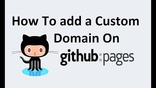 How To add a Custom Domain On Github Pages [upl. by Hayikat230]