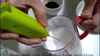 How To Make Latte Art with Mini Milk Frother [upl. by Yenot]