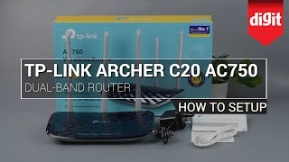 How to setup the TP Link Archer C20 AC750 Dual band Router [upl. by Ayit]