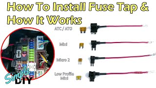 How To Install A Fuse Tap amp How It Works  Hardwire [upl. by Tiertza]