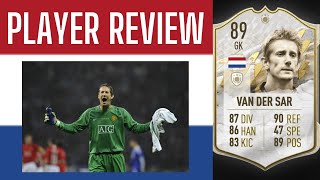 FIFA 22 Mid Icon 89 Edwin Van Der Sar Player Review [upl. by Thirzia]