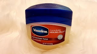 VASELINE COCOA BUTTER HEALING JELLY NIGHTTIME SKINCARE ROUTINE [upl. by Nyliram]