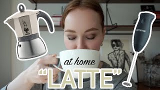 HOW TO MAKE A quotLATTEquot AT HOME moka pot  frother [upl. by Aicnorev]