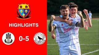 Caerleon 05 Cwmbrân Town  Gwent FA Senior cup  Quarter final highlights [upl. by Sucramaj183]