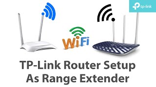 TPLink Router Setup as Repeater  How to use TPLink Router As Range Extender  TPLink Archer C20 [upl. by Sievert]