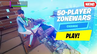 I Played 50PLAYER ZONEWARS in Fortnite Creative Realistic Scrim Gameplay [upl. by Burwell]