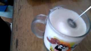 Aerolatte Review Frothing Cold Milk In Under 1 Minute [upl. by Arenahs]