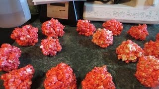 DIY JELLO POPCORN BALLS Easiest and Best Recipe [upl. by Normi]