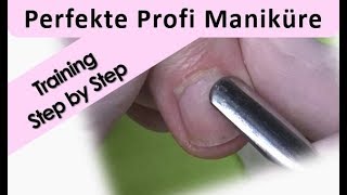 Profi Maniküre Step by Step Echtzeit [upl. by Eerahs]